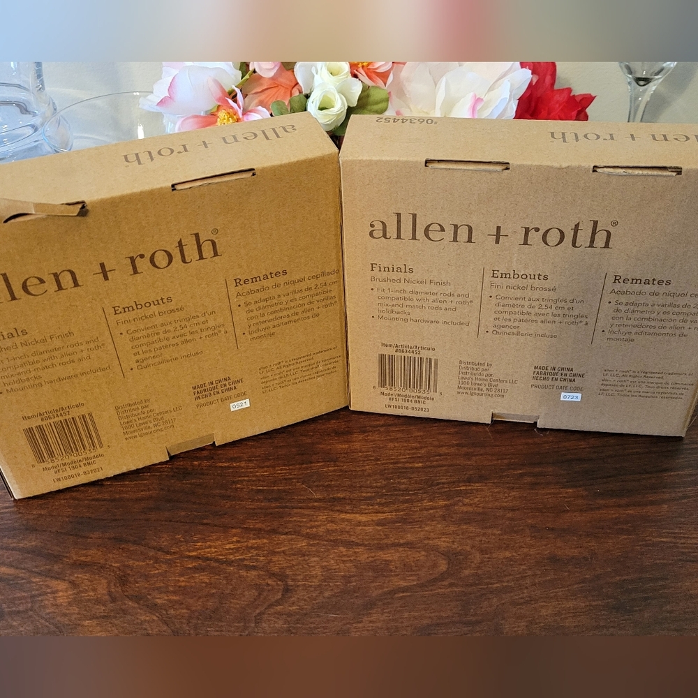 Allen + Roth Silver Finials Set - Picture 3 of 5